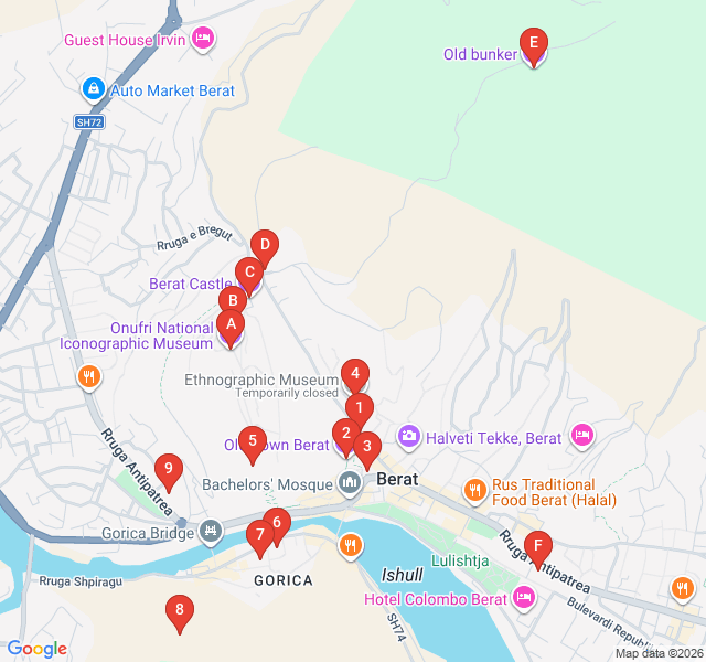 Route map for Legends of the Holy Mountain: Shpirag vs Tomorr