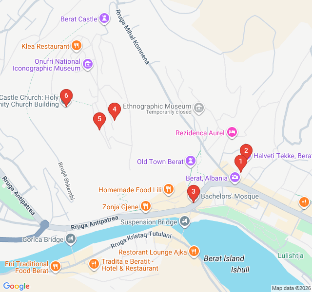Route map for Echoes of Faith: The Religious Harmony Route
