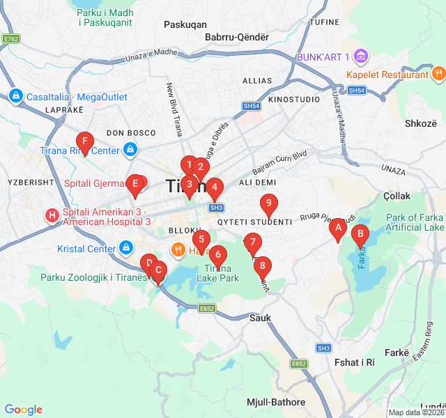 Route map for Lakeside Serenity and Hidden Memorials
