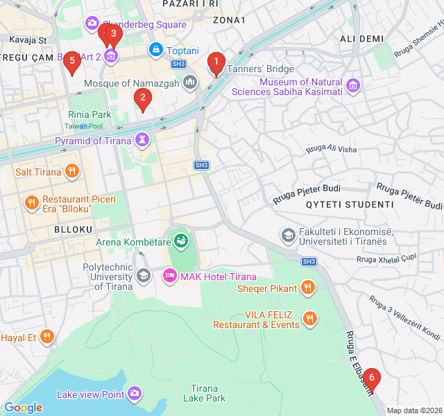 Route map for Minarets and Spires: The Faith Walk