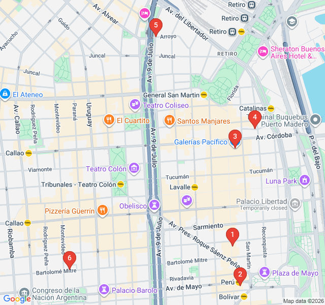 Route map for Secret Passages and Hidden Galleries