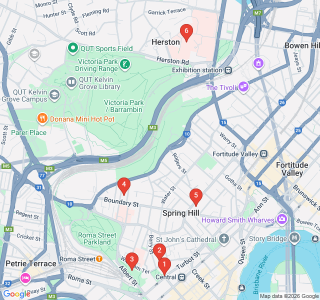 Route map for Victorian Heights: The Stairs of Spring Hill
