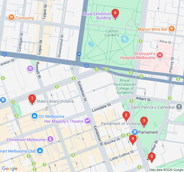 Route map for Gold Rush Grandeur and Victorian Splendor
