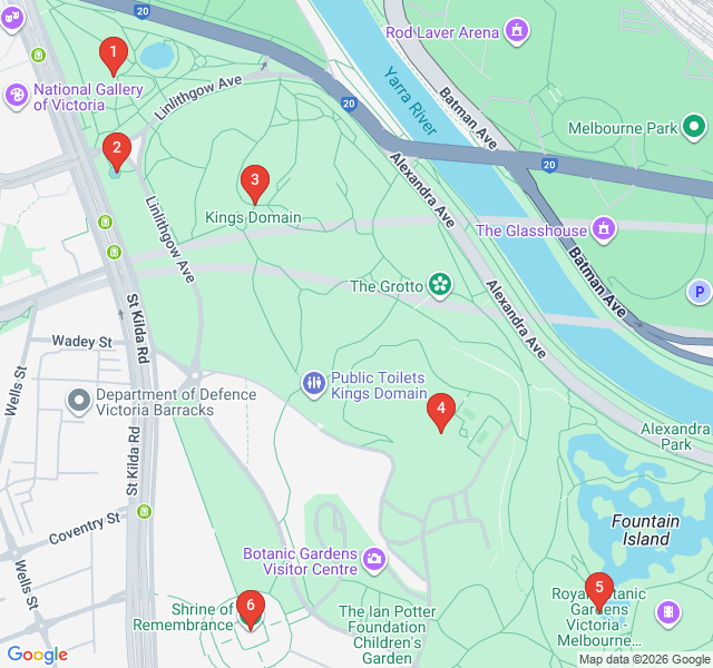 Route map for Sacrifice and Serenity: The Domain Walk