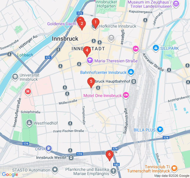 Route map for Legends and Lore: Tyrolean Folklore Walk
