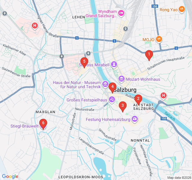 Route map for Monks and Malts: Salzburg’s Ancient Brews