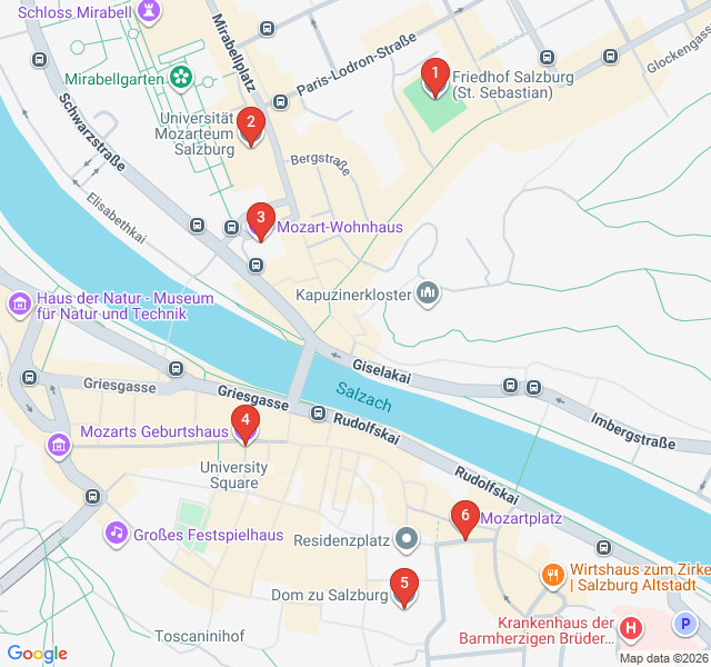 Route map for Mozart's Prodigy Years: A Life in Music