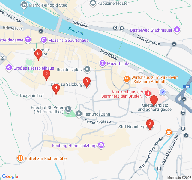 Route map for Sacred Silence: Cathedrals & Cloisters