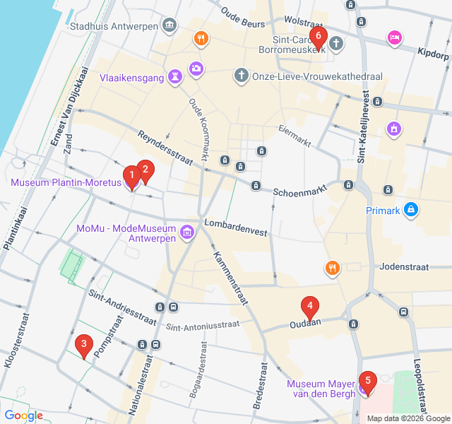 Route map for Ink and Ideas: The Plantin-Moretus Legacy
