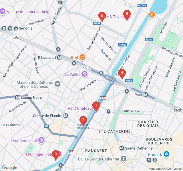 Route map for Canal District and Industrial Revival