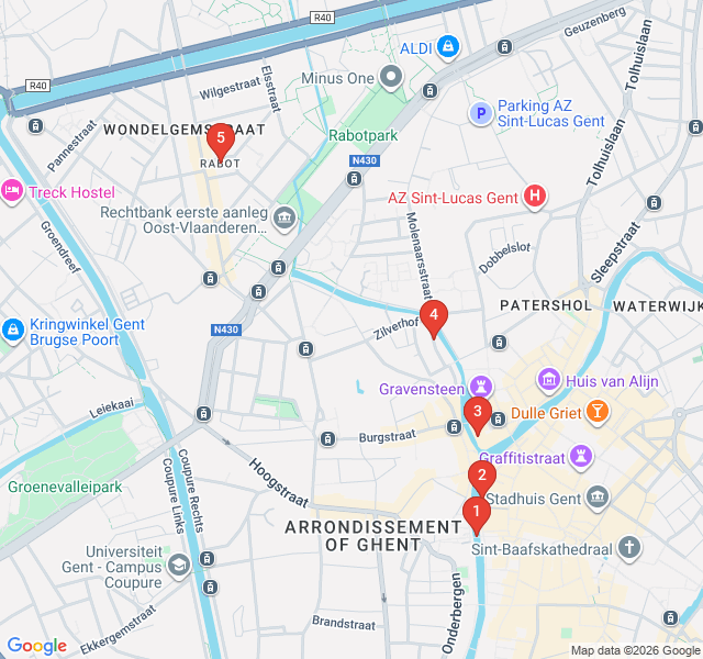 Route map for Life Along the Lys: A Riverside Stroll