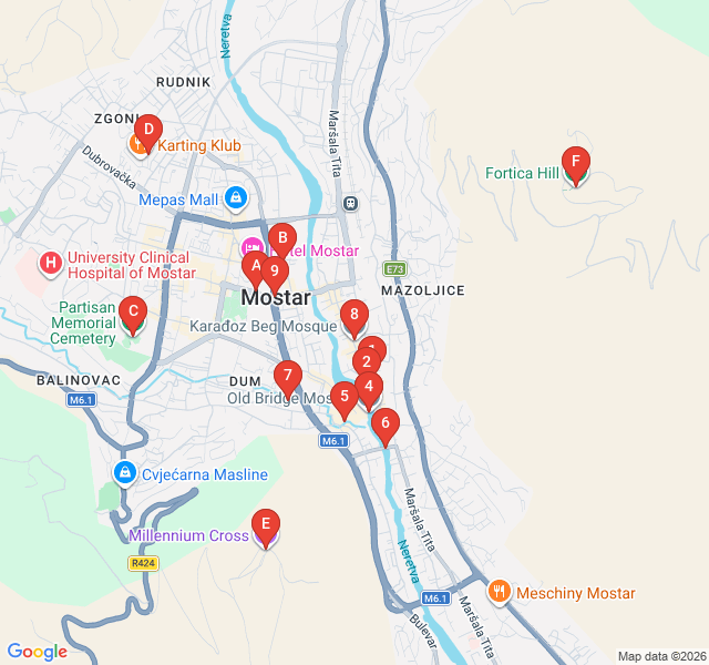 Route map for Street Art and Urban Culture Safari
