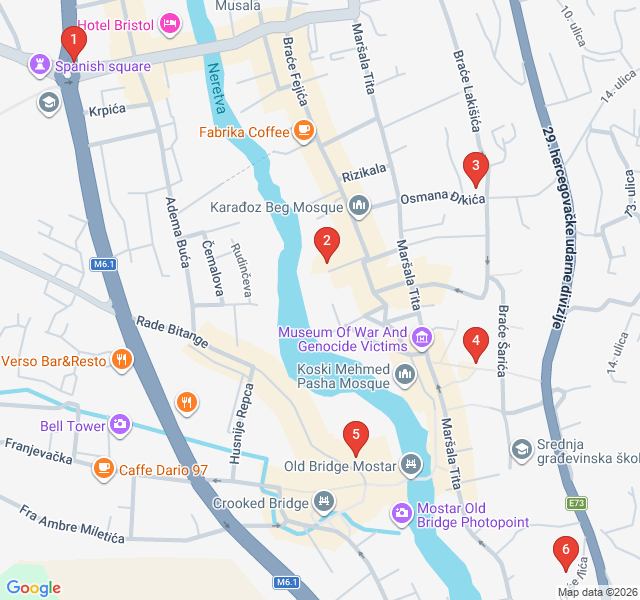 Route map for Ottoman Mansions and Hidden Courtyards