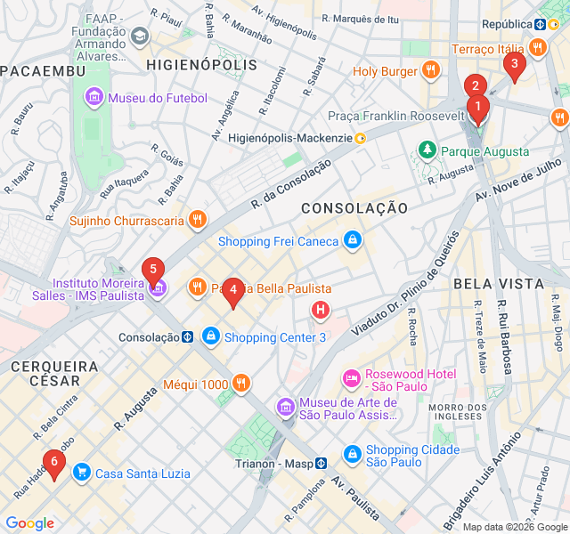 Route map for Edgy Energy of Baixo Augusta