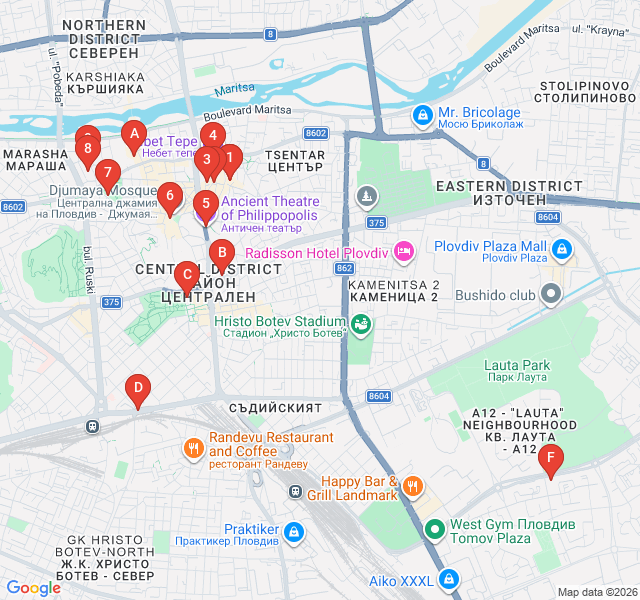 Route map for Stones of Memory: The Jewish Quarter Legacy