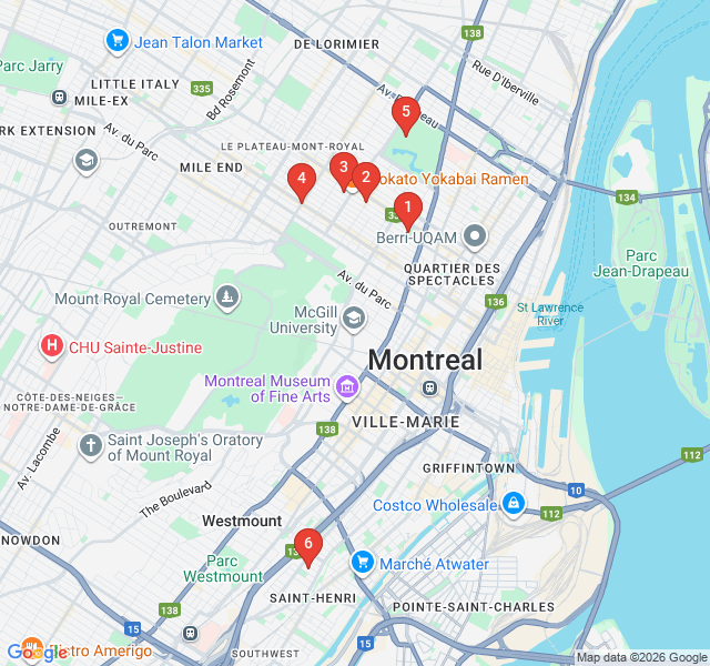 Route map for Plateau Murals and Hidden Alleys