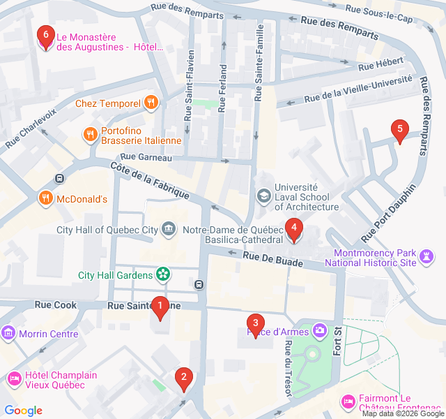 Route map for Spiritual Sanctuary: Cloisters and Cathedrals