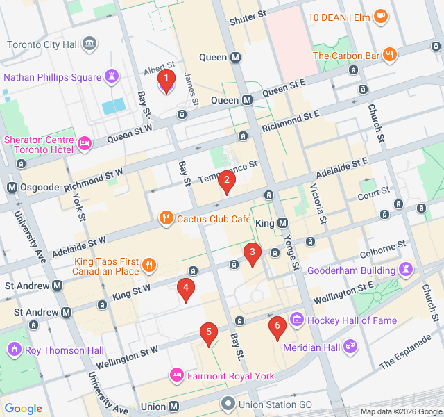 Route map for Gilded Spires: Skyscrapers of the Financial District