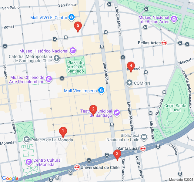 Route map for Spires and Sanctuaries: Sacred Santiago