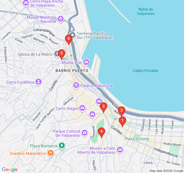 Route map for Bohemian Beats: The Bars of Subida Ecuador