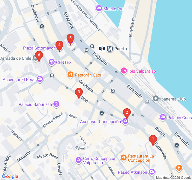 Route map for The Golden Age of Port Commerce