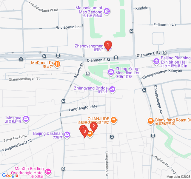 Route map for Dashilar: The Ancient Merchant's Way