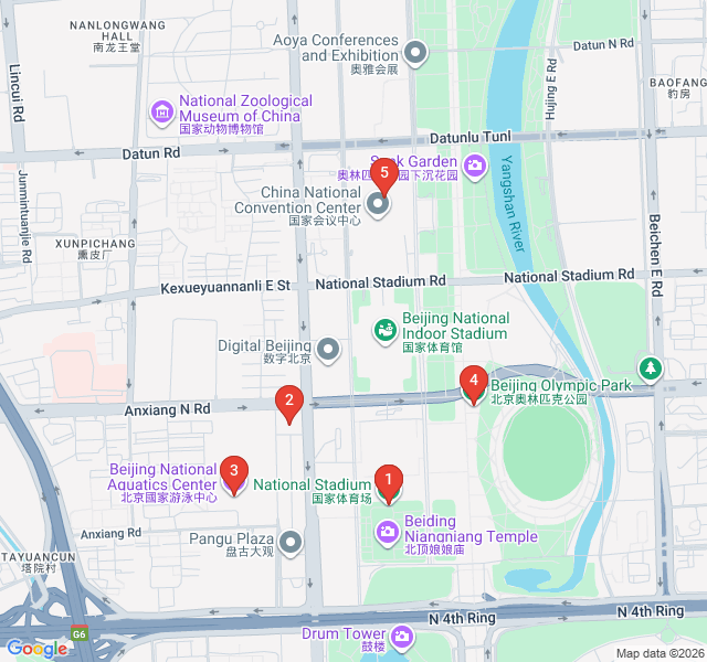 Route map for Olympic Dreams and Steel Structures