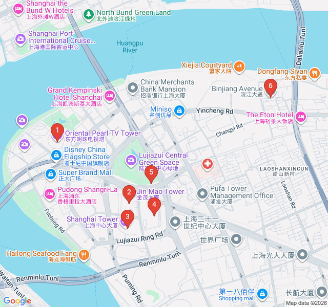 Route map for Skyscrapers of the Future: Pudong's Vertical Jungle