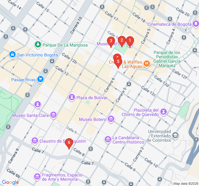 Route map for Legend of El Dorado: Gold and Myths