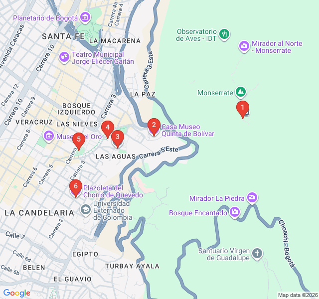 Route map for Sacred Slopes: The Foot of Monserrate