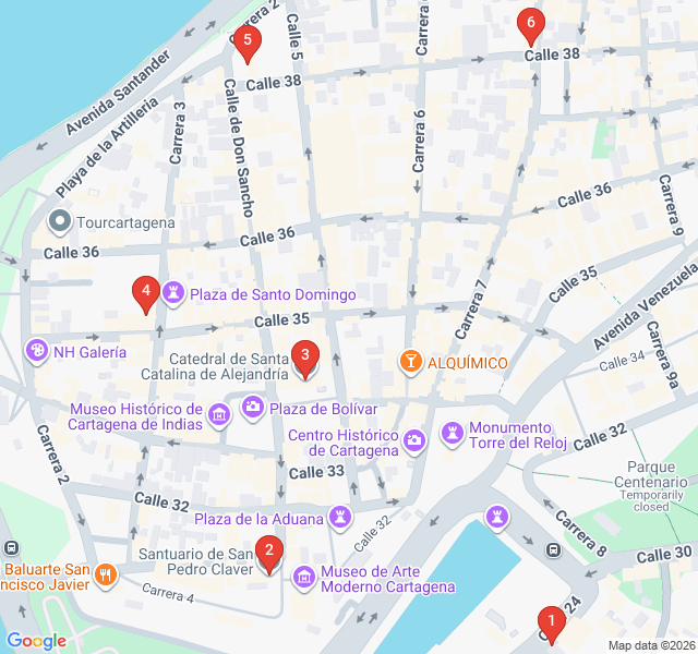 Route map for Sacred Spires: The Cathedral and Convent Trail
