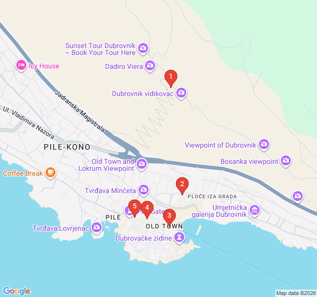 Route map for Echoes of the Homeland War