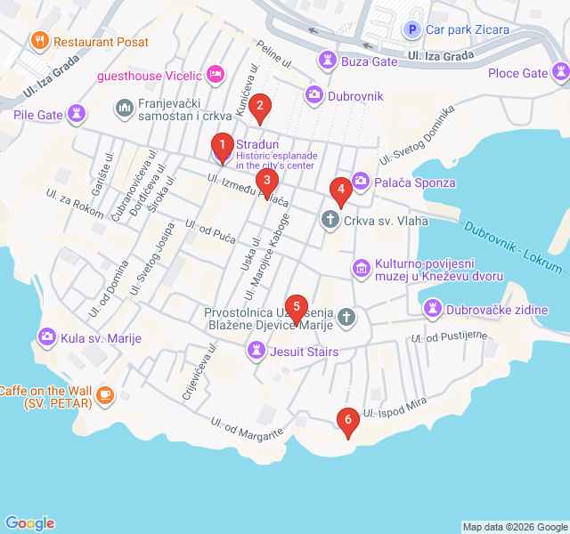 Route map for Evening Spirits of the Old Town