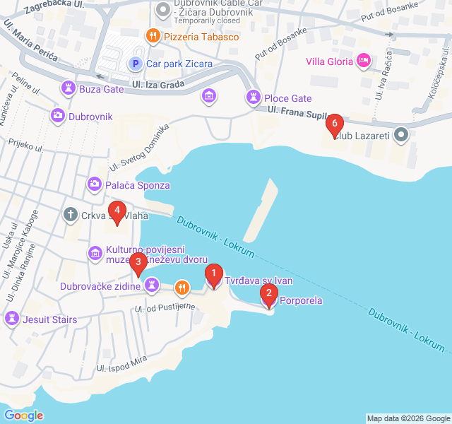 Route map for Maritime Might of the Old Port