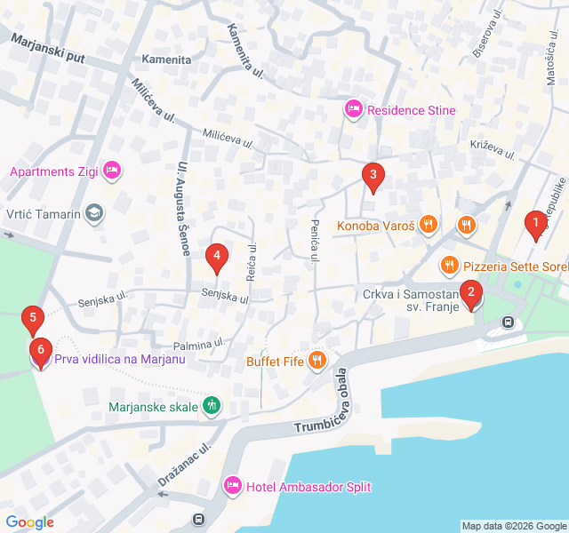 Route map for The Soul of Varoš: Stone Alleys and Sea Air