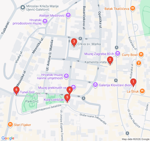 Route map for Medieval Shadows of Gornji Grad