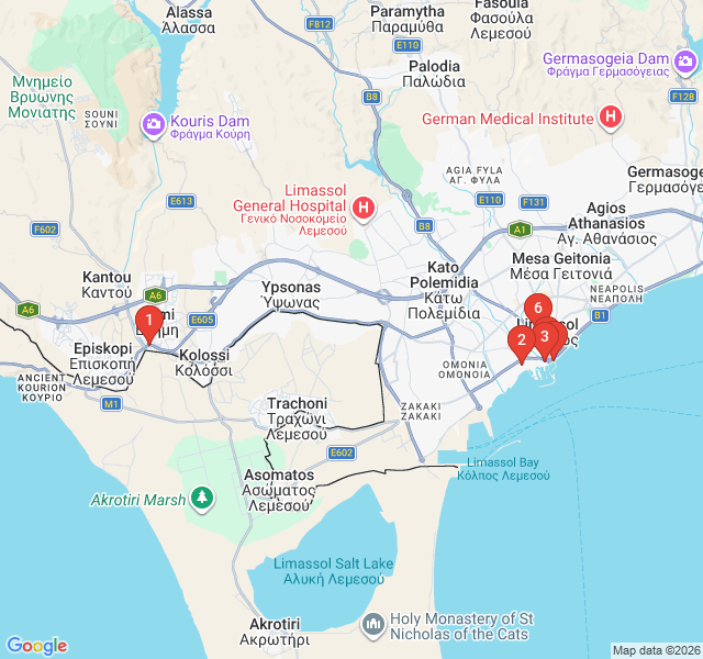 Route map for Industrial Soul: The Carob Mill District