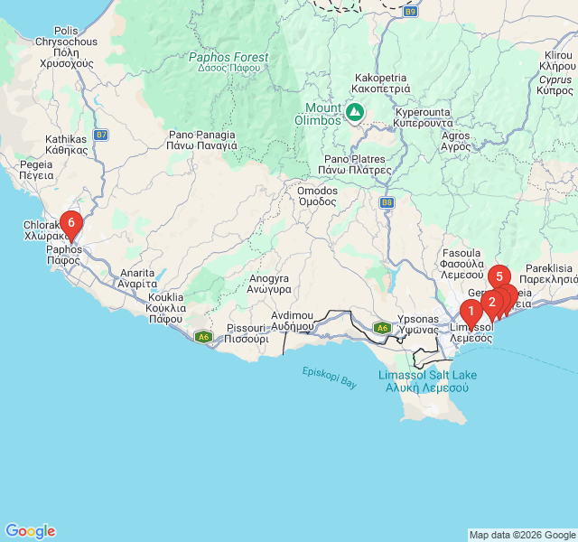 Route map for Seaside Serenity: The Dasoudi Forest Walk