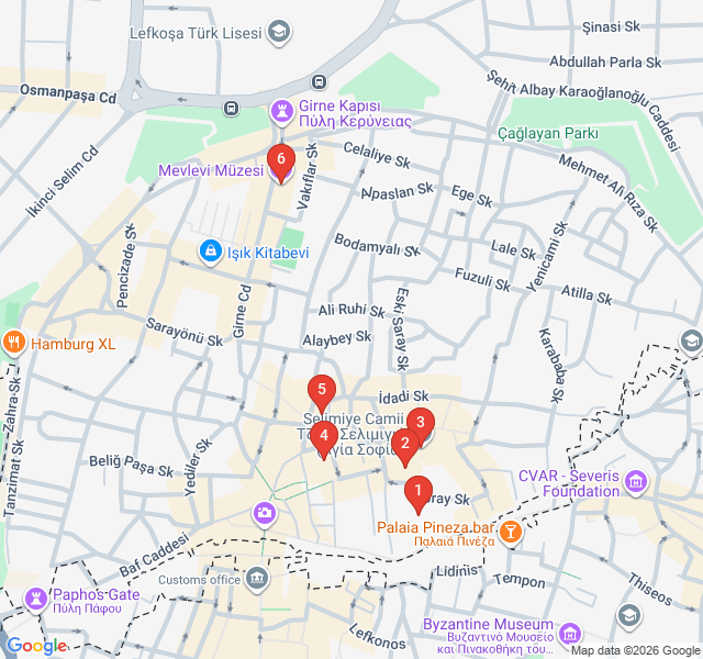 Route map for Caravanserais and Courtyards: Ottoman Heritage