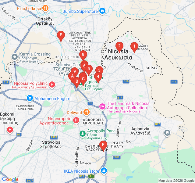 Route map for The Last Artisans: Traditional Workshop Trail