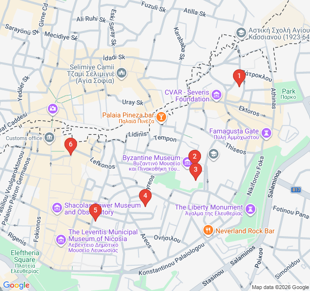 Route map for Sacred Spires and Minarets: A Multi-Faith Journey
