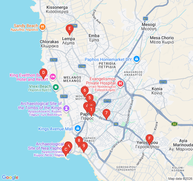 Route map for The Mural Trail: Street Art of Moutallos