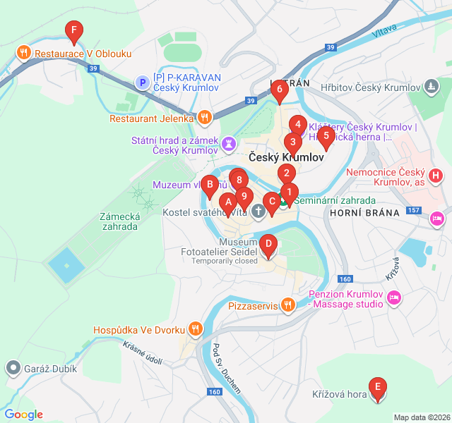 Route map for Secret Courtyards and Hidden Passages
