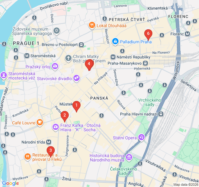 Route map for Cubist Architecture Discovery Route