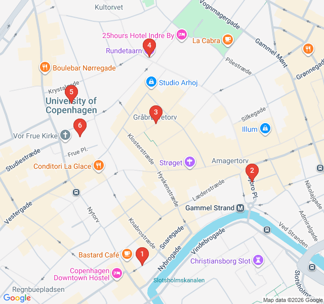 Route map for Hygge and Hidden Gems of the Old Town