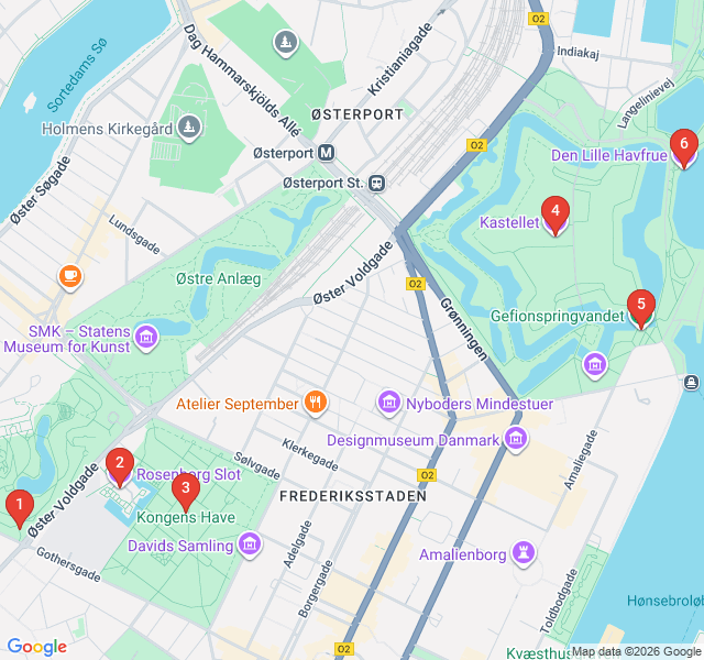 Route map for The Green Heart: Royal Gardens and Fortresses