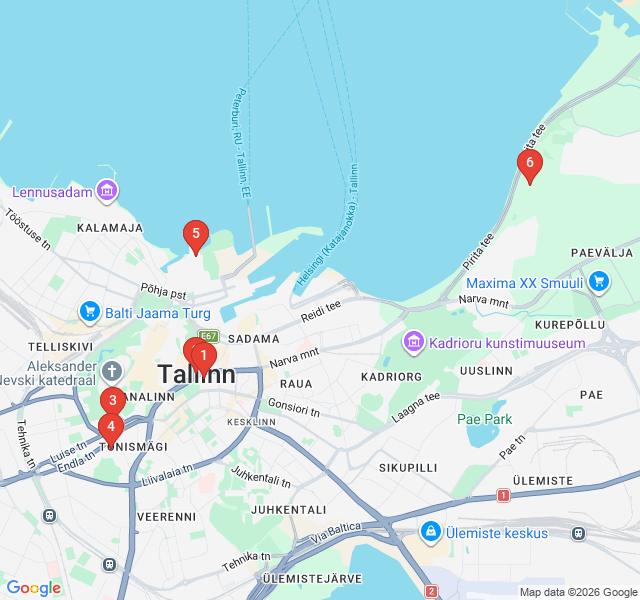 Route map for Soviet Echoes and Concrete Giants