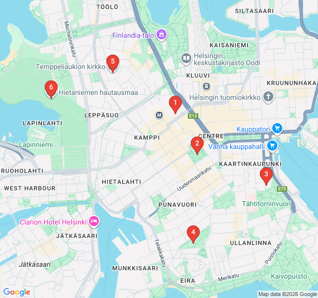 Route map for Temples of Silence and Stone
