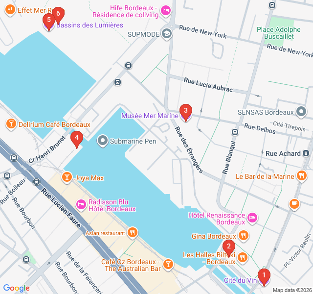 Route map for Bacalan’s Modern Pulse: From Submarines to Sea