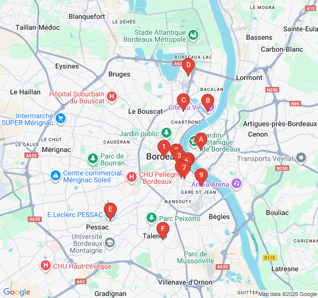 Route map for Savors of the South: Capucins Market Trail